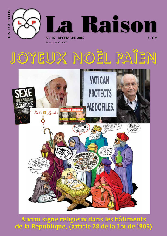 Parution de “La Raison” N° 616
