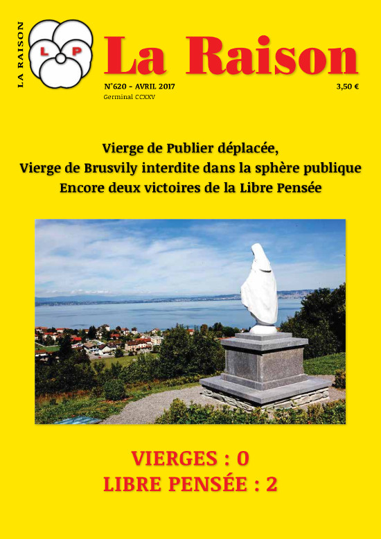 Parution de “La Raison” N° 620