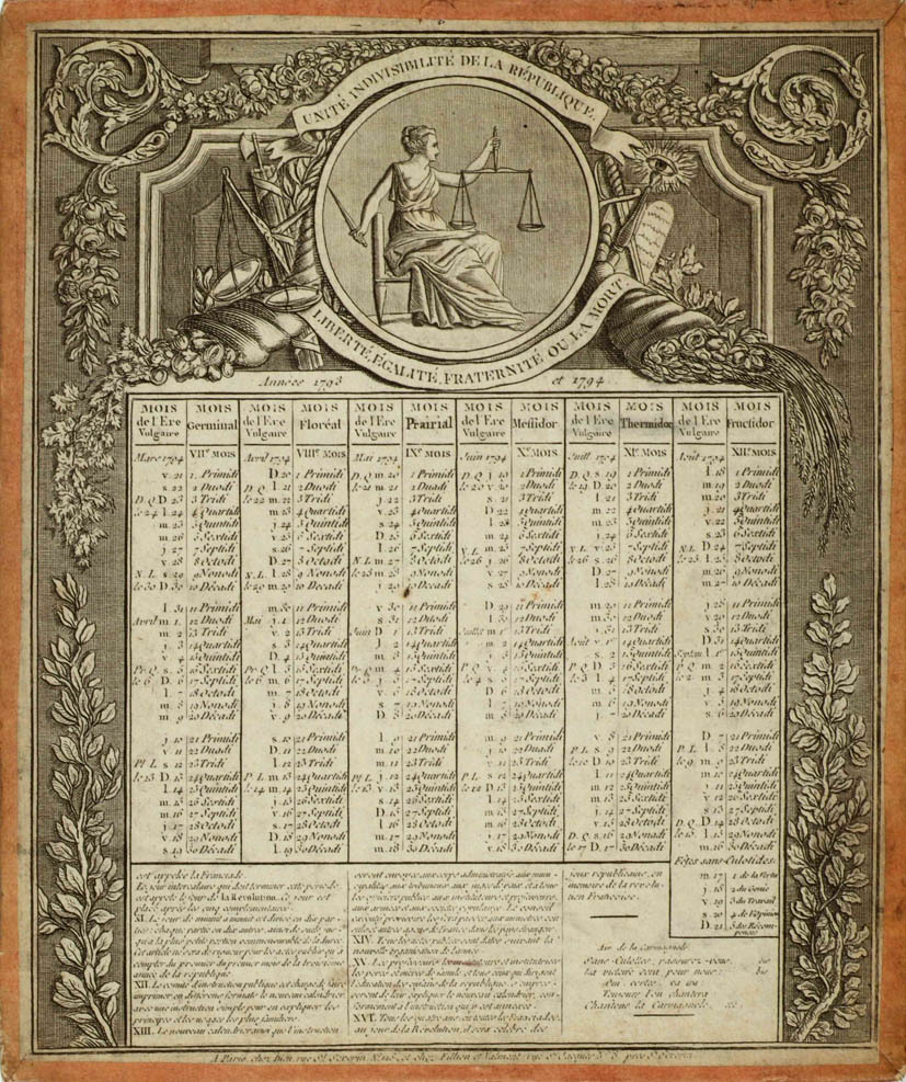 Le calendrier républicain (émission RLP – 1er janvier 2018)