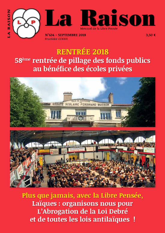 Parution de “La Raison” N° 634