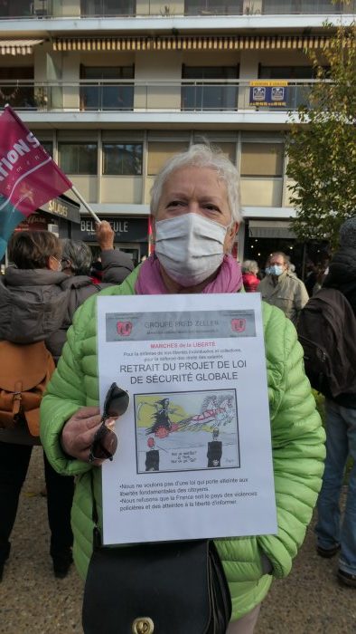 Plus de 500 participants au rassemblement pour le retrait de la loi “sécurité globale”